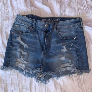 American Eagle Ripped Denim Shorts